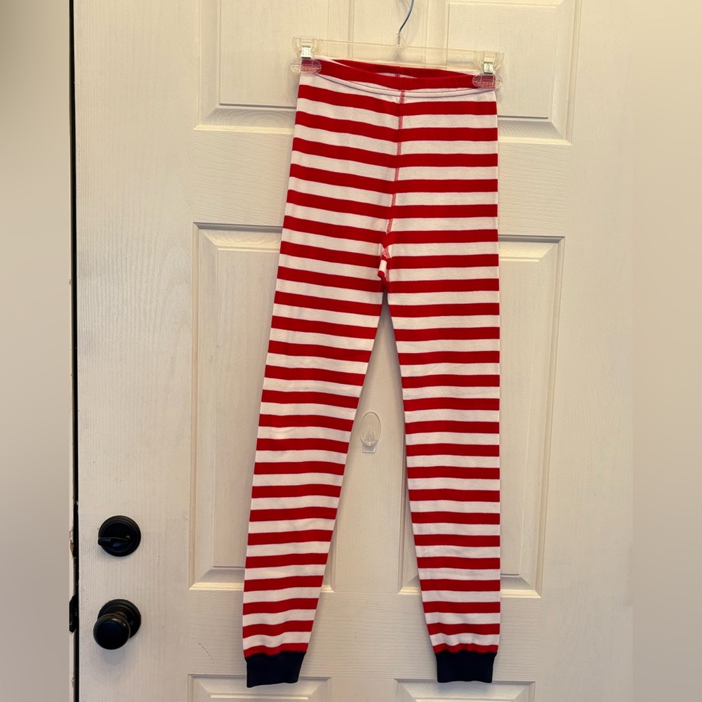 Hanna Andersson Red and White Striped Lounging Pants Children’s size 12